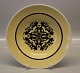 Silhuettes  Soup rim plate 21 cm, yellow - Paper cuts by HC Andersen Royal 
Copenhagen Aluminia Faience 
