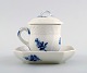 Royal Copenhagen Blue Flower braided, cream cup with square saucer.