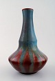 Large and early Kähler, Denmark, unusual shape and glaze, ceramic vase.