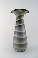 Ewald Dahlskog for Gefle, large Bo Fajans vase in modern design.
