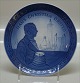 Royal Copenhagen RC 1977  Plate Hans Christian Oersted ca 18 cm 200 Years
