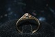 14 k Guldring med Brillant 
Ring størrelse 56