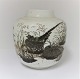 Royal Copenhagen. Vase with pheasants by Nils Thorsson. Height 18.5 cm. Model 
1062/5357. (1 quality)