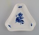 Royal Copenhagen Blue Flower Braided triangular dish. Model number 10/8278. 
Mid-20th century.
