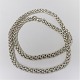 Silver FOPE Star necklace 90 cm (925S / 18kt). Long silver necklace with gold 
rings inside