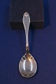 Charlottenborg Danish silver flatware, jam spoon 
or stewed fruit spoon 14.5cm