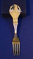 Michelsen Christmas fork 1924 of Danish gilt 
sterling silver