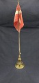 Large flagpole in brass