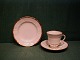 Offenbach with gold Danish porcelain, settings coffee of 3 items