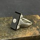 Art deco ring with onyx