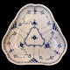 Royal Copenhagen, blue fluted half lace; Triangular plate #515
