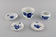 Royal Copenhagen Blue Flower Angular. Two bowls and three small dishes.
