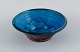 Nils Kähler for Kähler, ceramic bowl with glaze in blue tones.