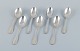Georg Jensen, Viking, a set of seven large dinner spoons in 830 silver.