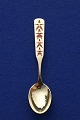 Michelsen Christmas spoon 1957 of Danish gilt 
sterling silver