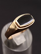 8 karat guld ring  med onyx
