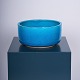 Kähler; A Nils Kähler large ceramic flower bassin with a turquoise glaze