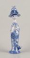 Bjørn Wiinblad, unique ceramic figurine. "Spring" in blue from "The Seasons" 
series.