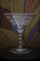 5 stk. gamle krystal champagneskåle / cocktail glas med fine slebne mønster...