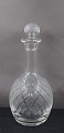 Christiansborg Danish crystal glass service. Carafe with original stopper 25cm