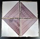 Pegasus – Kunst 
- Antik - 
Design 
presents: 
Diagonally 
divided tile, 
Schleswig, 19th 
century. 
Germany.