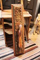 Antique Swedish mangle board, dated 1792 with fine carvings and handle cut in 
the shape of a horse...