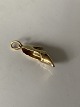 Charm for bracelet in 14 carat gold, designed as a stiletto heel. Stamped 585