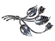 John Lauritzen silver
Large brooch with leaves and flowers from 
1955-1981