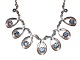 Herman Siersbøl
Sterling silver necklace with blue stones from 1970-1980