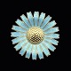 A. Michelsen 
Marguerit / 
Daisy Broche i 
forgyldt ...