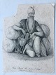 Ole Buus Larsen 
præsenterer: 
Litografi 
af Cäcilie 
Brandt - 
Portræt af 
Maha-Ranjit 
Singh - Prins 
af Lahore.