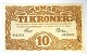 Danmark. Pengeseddel 10 kr 1930.