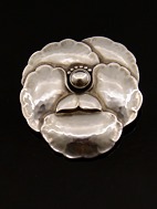 Georg Jensen sterling slv blomster broche #116