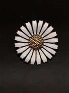 Georg Jensen forgyldt sterling slv marguerit broche