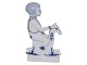 Blue Fluted
Figurine, boy on rocking horse