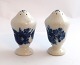 Royal Copenhagen. Blue flower. Salt & pepper. Model 1876 & 1706. Height 8 cm. (1 
quality)