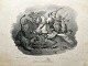 Litografi af 
Edvard Lehmann 
1842 - En 
løvejagt.
