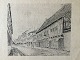 Ole Buus Larsen 
præsenterer: 
Radering 
af N.C. Thorn 
1925 - 
Gadeparti.