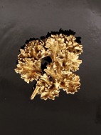 Forgyldt sterling slv broche