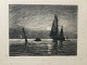 Ole Buus Larsen 
præsenterer: 
Radering 
af Carl Locher 
1899 - 
Måneopgang, 
Skagen.