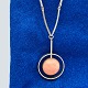 Antik 
Damgaard-
Lauritsen 
presents: 
Niels Erik 
From; A 
necklace of 
sterling silver 
set with rose 
quartz