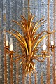 chandelier designed by Hans Kögl from the 60s, shaped like a cornflower in 
gilded metal...