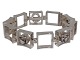 Antik K 
presents: 
N.E. From 
silver
Modern 
bracelet with 
clear stones 
from around 
1970-1980