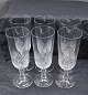 Sæt på 6 
champagneglas i 
krystal 19cm