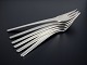 Georg Jensen, Caravel. A set of six lunch forks in sterling silver.