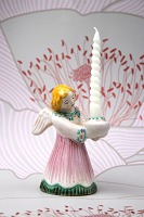 item no: 
L.Hjorth engel H: 11,5cm. rosa