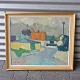 Arnold W. 
Pedersen maleri
Landsby huse
67,5 cm