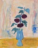 L'Art presents: 
Karin Blix 
(1890–1989), 
Swedish artist.
Oil on wood 
panel.
Motif of 
flowers in a 
vase.