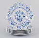 L'Art 
præsenterer: 
Meissen, 
Tyskland.
Et sæt på seks 
store 
middagstallerkener/dækketallerkener 
i porcelæn.