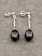 Sterling slv re hnger med onyx